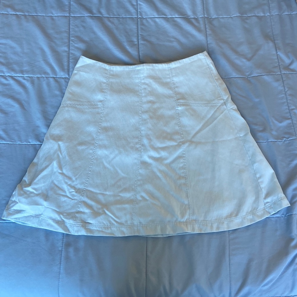 Loft Light Blue Mini Skirt